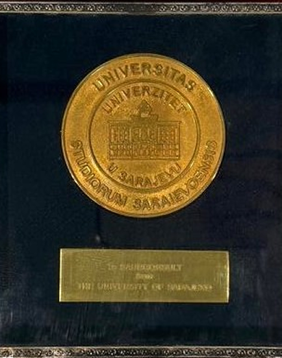 University of Sarajevo Golden Medal of Recognition